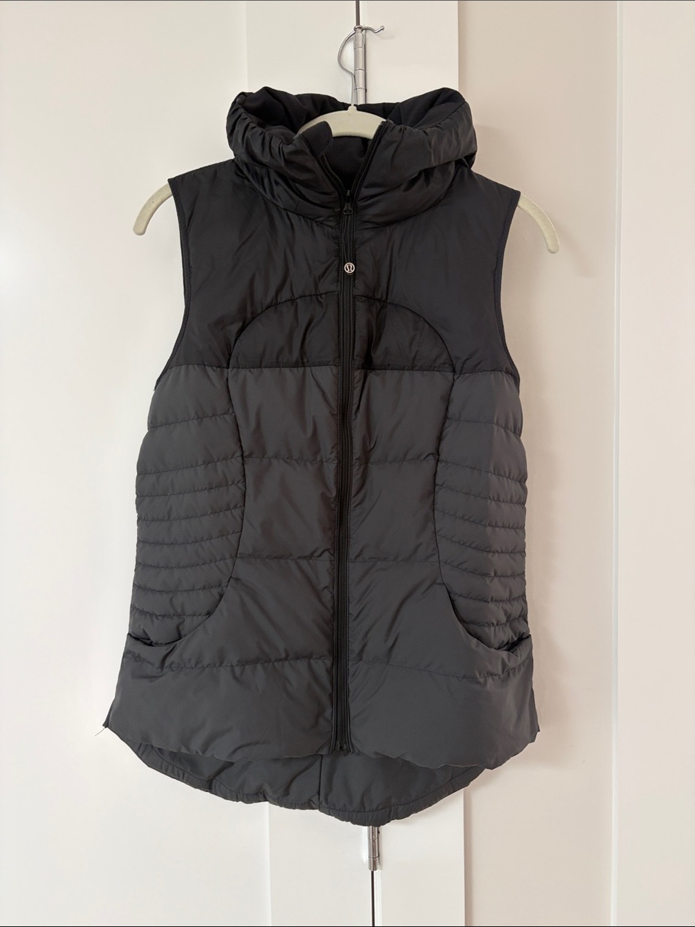 lululemon athletica Black Puffer Hooded Vest